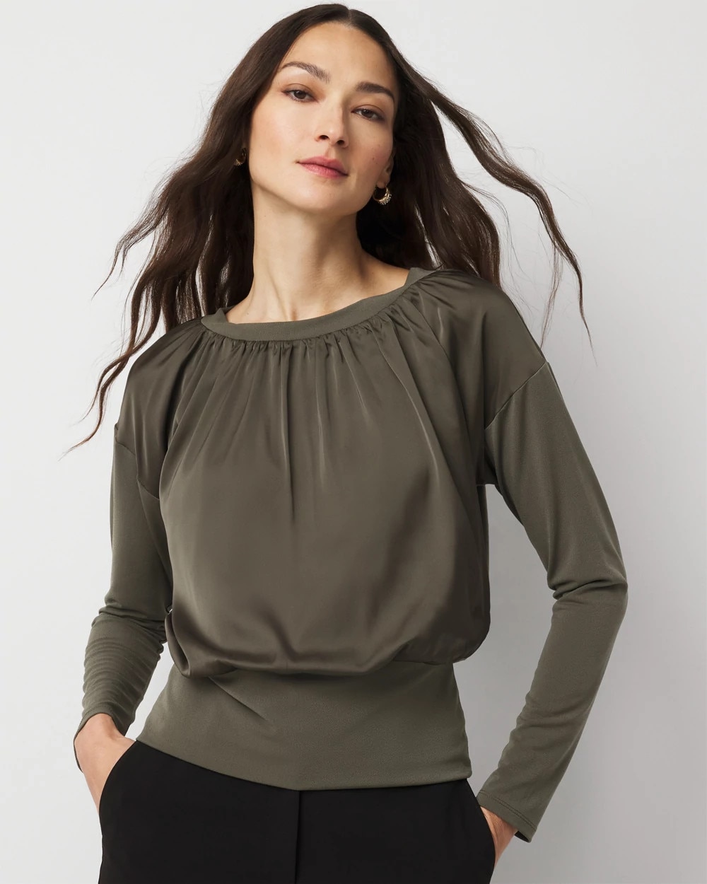 WHBM_Woven Knit Mix Boat
